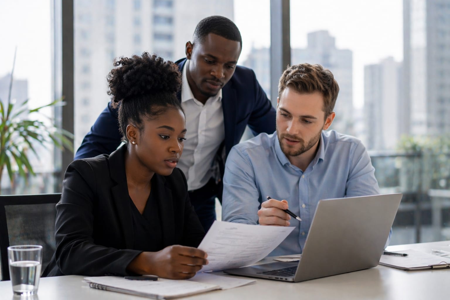 Professional woman smiling